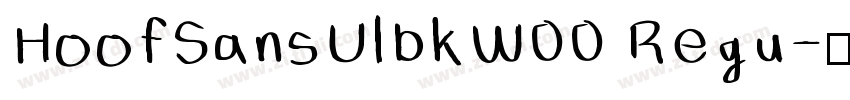 HoofSansUlbkW00 Regu字体转换